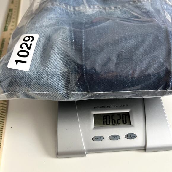 Revolve EB Denim Jeans Womens 26 Split Hem Button Fly Asymmetrical Retro USA NWT - Picture 14 of 14